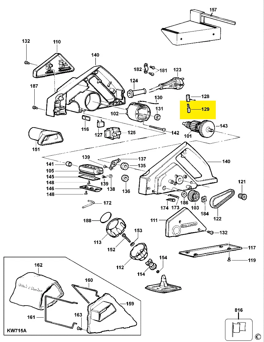 Balais charbon 915068-01 Black + Decker